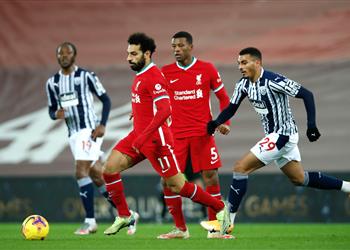 تقييم ضعيف لـ محمد صلاح بعد تعادل ليفربول ووست بروميتش