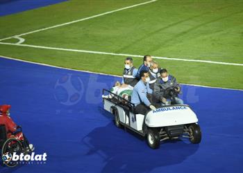 فيديو وصور إصابة دامية لـ حسام عاشور في مباراة الأهلي والاتحاد
