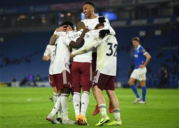 فيديو محمد النني يشارك في فوز صعب لـ آرسنال أمام برايتون بـ الدوري الإنجليزي