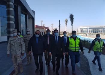 صور وزير الرياضة يتفقد تجهيزات الصالة المغطاة بـ العاصمة الإدارية قبل انطلاق مونديال اليد