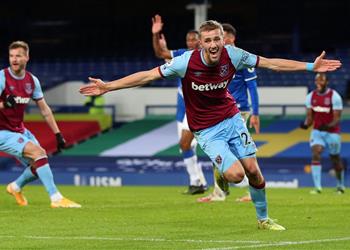 فيديو إيفرتون يخسر في الوقت القاتل أمام وست هام بـ الدوري الإنجليزي