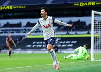 فيديو سون هيونج مين يسجل هدفه رقم 100 مع توتنهام