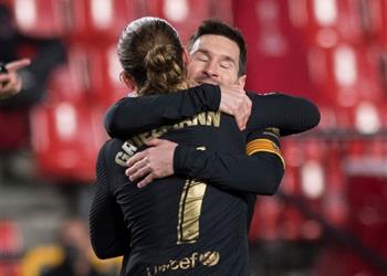 فيديو جريزمان يصنع وميسي يسجل هدف برشلونة الثاني أمام غرناطة