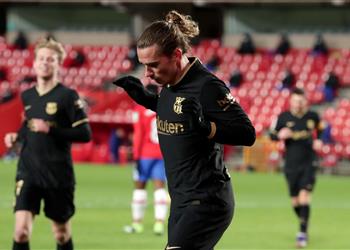 فيديو جريزمان يسجل هدف برشلونة الرابع أمام غرناطة