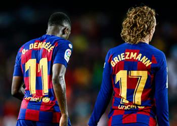 تشكيل برشلونة ضد ريال سوسيداد جريزمان وديمبلي يقودان الهجوم في غياب ميسي