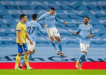 فيديو فودين يقود مانشستر سيتي للمركز الثالث في البريميرليج بفوز صعب أمام برايتون
