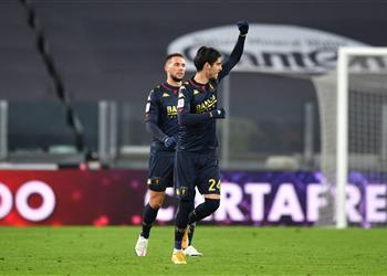 فيديو تسديدة صاروخية ميليجوني يسجل هدف جنوى الثاني أمام يوفنتوس