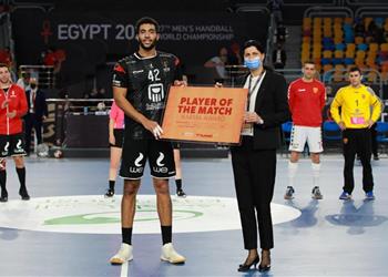 وليد قداح رجل مباراة مصر ومقدونيا في كأس العالم لليد