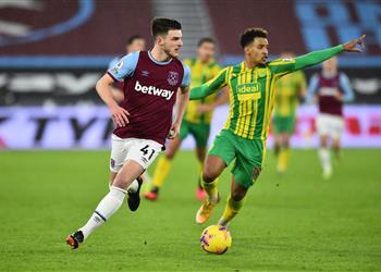 فيديو وست هام يفوز بثنائية على وست بروميتش في الدوري الإنجليزي