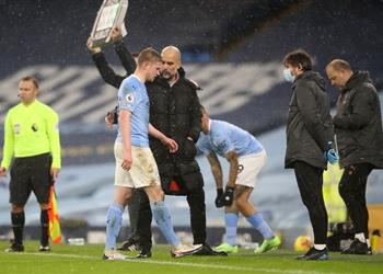 دي بروين يصدم مانشستر سيتي بمدة غيابه وشكوك حول لحاقه بمباراة ليفربول