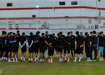 الزمالك يواصل تدريباته استعداد ا لمصر المقاصة وباتشيكو يجتمع باللاعبين