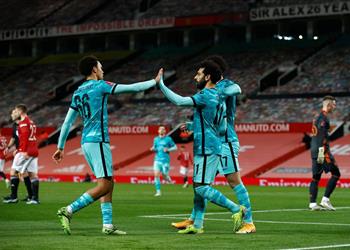 محمد صلاح يحقق رقمين مميزين بعد هدفيه أمام مانشستر يونايتد