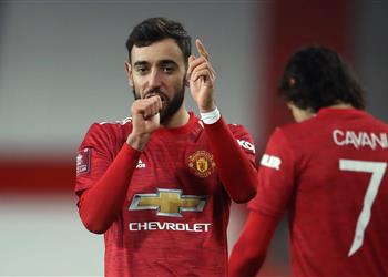 برونو فرنانديز نفذت نصيحة كافاني قبل تسجيلي هدف الفوز أمام ليفربول