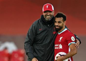 أوين محمد صلاح وكلوب سعيدان رغم خسارة ليفربول أمام مانشستر يونايتد