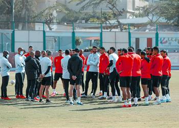 مران الأهلي موسيماني يحاضر اللاعبين بالفيديو وسلبية مسحة الفريق قبل مباراة بيراميدز