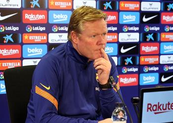 كومان يوضح موقف ميسي من المشاركة أساسي ا في مباراة برشلونة ورايو فاييكانو