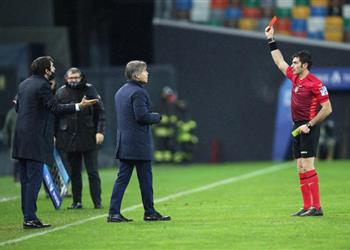 رسمي ا بعد طرده أمام أودينيزي إيقاف كونتي مباراتين مع إنتر ميلان وغرامة مالية