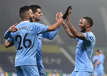 فيديو محرز يقود مانشستر سيتي لاكتساح وست بروميتش بخماسية في الدوري الإنجليزي