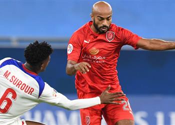 مهاجم الدحيل سنواجه الأهلي بطل أفريقيا ونادي القرن