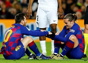 تشكيل برشلونة أمام رايو فاييكانو ميسي يعود وجريزمان أساسي ا