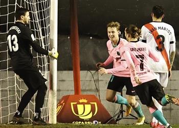 دي يونج برشلونة لعب جيد ا أمام رايو فاييكانو ولا أعرف عدد الأهداف التي سأسجلها