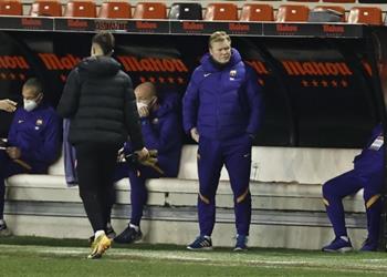 كومان برشلونة أظهر رد فعل جيد بعد التأخر أمام رايو فاييكانو