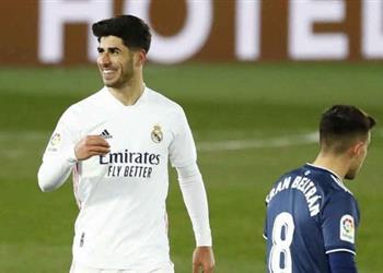 فيديو أسينسيو يسجل هدف ريال مدريد الأول أمام ليفانتي بأسيست رائع من كروس