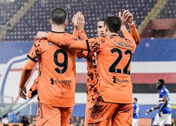 فيديو يوفنتوس يتخطى سامبدوريا بثنائية كييزا ورامسي في الدوري الإيطالي