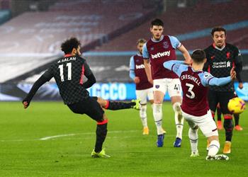 بثنائية محمد صلاح فيديو ليفربول يضرب وست هام يونايتد بثلاثية ويطارد قطبا مانشستر في الدوري الإنجليزي