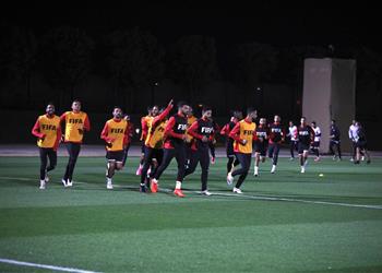 مران الأهلي موسيماني ي حاضر اللاعبين وانتظام حسين الشحات استعداد ا لـ الدحيل