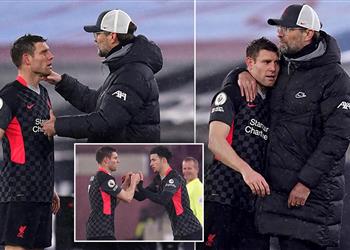 كلوب يكشف عن حديثه مع ميلنر بعد هدف محمد صلاح الأول أمام وست هام