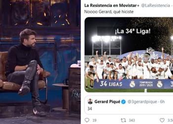 بيكيه يسخر من فوز ريال مدريد بـ الدوري الإسباني الموسم الماضي الهدايا تحتسب بطولات