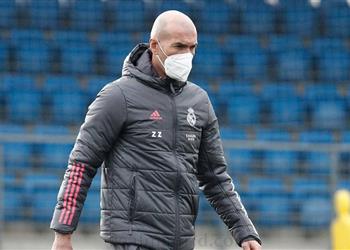 زيدان يتعافى من كورونا ويقود تدريبات ريال مدريد استعداد ا لـ هويسكا