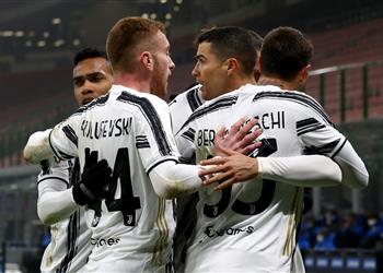 فيديو يوفنتوس يهزم إنتر ميلان بثنائية رونالدو في ذهاب نصف نهائي كأس إيطاليا