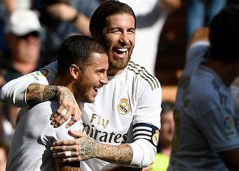 راموس وهازارد يعودان لتدريبات ريال مدريد قبل مواجهة هويسكا