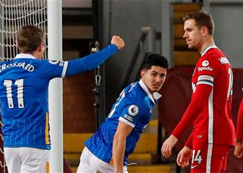 لاعب برايتون بعد تسجيله هدف الفوز أمام ليفربول نتيجة كبيرة وتمسكنا بخطتنا