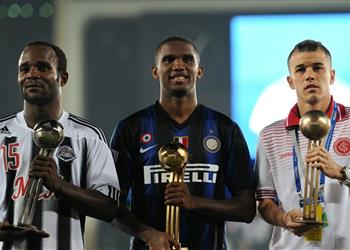 إيتو عن ذكرياته في كأس العالم للأندية احتفلت بلقب إنتر ميلان مع لاعبي مازيمبي