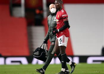 فيديو إصابة بوجبا في مباراة مانشستر يونايتد وإيفرتون