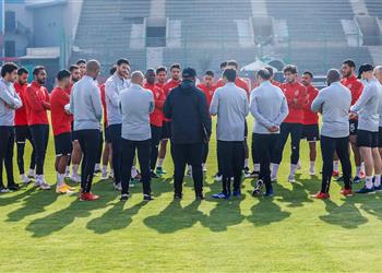 مران الأهلي موسيماني يحاضر اللاعبين ويجتمع بـ ناصر ماهر وتدريبات خاصة لـ أيمن أشرف