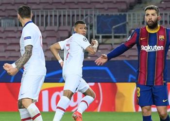 كواترو كيليان مبابي هدد جوردي ألبا بالقتل في مباراة برشلونة وباريس سان جيرمان