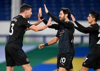 جوارديولا بعد تألق برناردو سيلفا أمام إيفرتون يا له من لاعب
