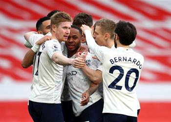 فيديو بمشاركة النني ستيرلينج يقود مانشستر سيتي لتخطي آرسنال في الدوري الإنجليزي