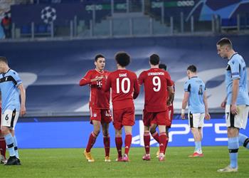 فيديو بايرن ميونخ يهين لاتسيو برباعية ويضع قدم ا في ربع نهائي دوري أبطال أوروبا