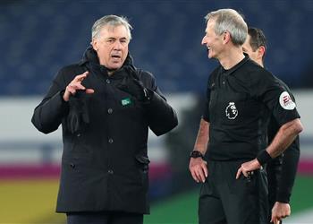 أنشيلوتي بعد فوز إيفرتون أمام ساوثهامبتون حلمنا التأهل إلى الدوري الأوروبي