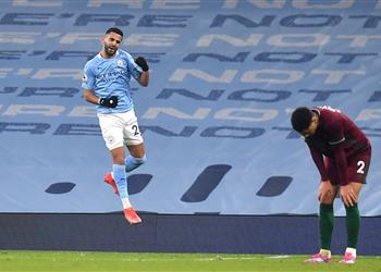 محرز بعد الرباعية أمام ولفرهامبتون أنهينا المباراة بقوة وعلينا الاستعداد لـ مانشستر يونايتد