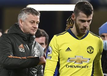 سولشاير يعلن غياب دي خيا عن مباراة مانشستر سيتي