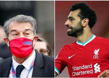 صحيفة إنجليزية عودة لابورتا لرئاسة برشلونة ستؤثر على مستقبل محمد صلاح في ليفربول