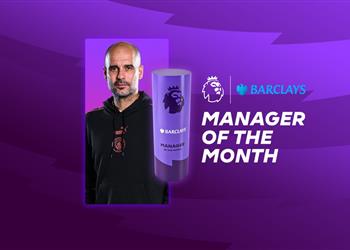 متفوق ا على توخيل جوارديولا مدرب الشهر للمرة الثانية توالي ا في الدوري الإنجليزي