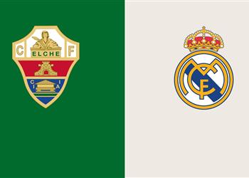 موعد والقنوات الناقلة لمباراة ريال مدريد وإلتشي اليوم في الدوري الإسباني