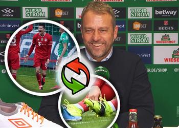 فليك يوضح سر تبديل حذاء ليفاندوفسكي بين شوطي مباراة بايرن ميونخ وبريمن